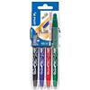 Pilot Frixion 2260SG4E - Penna a sfera da 0,7 mm, set to go, confezione da 4, colore: Nero/Blu/Rosso/Verde Noir, Rouge, Vert, Bleu