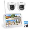 Jennov 5MP Kit Telecamere WiFi Esterno con 10 Monitor 10CH 5MP NVR 2X5MP