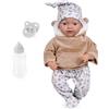 Bayer Design 93827AG bambola reborn, reale, bambolotti, neonata, come vere, con ciuccio, biberon