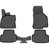 Element Set di Tappetini Auto in Gomma TPE 3D per Seat Arona dal 2017, Seat Ibiza V dal 2017, Volkswagen Polo VI dal 2017, Volkswagen Taigo dal 2021 | 100% Adatti Perfettamente, Gomma Auto