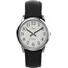 Timex Easy Reader T20501 - Orologio da uomo con cinturino in pelle, 35 mm, colore argento