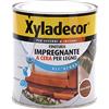 Xyladecor FINITURA IMPREGNANTE A CERA PER LEGNO Interni ed Esterni a Base Acqua colore NOCE CHIARO 750ML, 750 ML