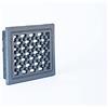 SEZAM Griglia di ventilazione in ghisa 15,5 x 2,3 x 12 cm, per stufe in maiolica, stufe a legna e caminetti - griglia per aria calda- griglia d'ariaper stufa, grafite verniciata