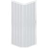 ROLLPLAST PINTO Box Doccia Ad Una Porta Chiusura Ad Angolo A 90°, Apertura A Dx O Sx. Prodotto In Pvc Atossico Autoestinguente. Riducibile Attraverso Il Taglio Del Binario. Colore Bianco.