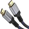 KabelDirekt - Cavo HDMI 8K/4K - 4m, nylon, metallo