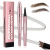 Ruicen Matita per sopracciglia con micro punte a 4 denti - Microblading Eyebrow Pencil impermeabile e resistente alle sbavature, colore naturale delle sopracciglia (marrone scuro)