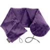 Fashy Cuscino cervicale con rivestimento soffice, imbottitura semi d'uva, 64 x 14,5 cm, viola