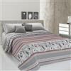 PENSIERI DELICATI Telo Copriletto Matrimoniale 260 x 280 cm, Telo Singolo 100% Cotone Pique, Ideale Come Telo Arredo, Coperta Salva Letto 2 Piazze, Fantasia BauBau Rosso, 100% Made in Italy