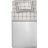 PENSIERI DELICATI Completo Letto 1 Piazza e Mezza, Flanella 100% Cotone Caldo e Morbido, Completo Lenzuola 120 x 200 cm, Include Lenzuolo Sotto, Sopra e 1 Federa, Made in Italy, Torino Beige