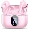Btootos Cuffie Bluetooth, Auricolari Bluetooth 5.4 Stereo HiFi con 4 HD Mics, Mini Cuffie Wireless, 40 Ore Cuffiette Bluetooth per Androide/iOS, USB-C, Earbuds IP7 Impermeabili, LED Display