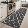 COSY HOMEER Tappeto Cucina 60 x 180 cm, Tappeti Cucina Antiscivolo Lavabili Moderni, Tappeto Per Cucina Corridoio Porta Comodino, Tappetino Cucina Passatoia Pratica, Grigio