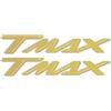 labelbike - 2 Adesivi 3D Moto Scooter Scritta TMAX in Resina Compatibile con Yamaha TMAX 500-530-560 2001-2021 - Oro