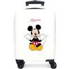 Disney Mickey Cheerful Luggage - Bagaglio per bambini, ragazzi, Cheerful Side Combination Lock 4 ruote bagaglio a mano è realizzato in ABS, un materiale rigido e leggero.