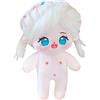 niannyyhouse Bambola di peluche da 20 cm, color caramello, con corpo umanoide, senza attributo, corpo normale, indossabile, regalo per vestire (15 con scheletro)