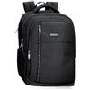 Movom Buster Zaino per laptop adattabile 13,3 nero 30 x 45 x 15 cm Poliestere con dettagli in finta pelle 18,27 L, Nero, Zaino per laptop adattabile
