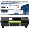 ASEKER 502H 50F2H00 Toner di Cartuccia Compatibile per Lexmark MS310 MS310d MS310dn MS312dn MS315dn MS410d MS410dn MS415dn MS510dn MS610de MS610dn MS610dte MS610dtn Stampanti 5000 Pagine (Nero*1)