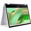 Acer Chromebook Spin 314 (CP314-1HN-C02L) Laptop, 14 FHD Touch Display, Intel Celeron N4500, 4 GB RAM, 64 GB eMMC, Intel UHD Graphics, Google ChromeOS, Tastiera QWERTZ, Argento