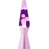 I-TOTAL® - Lampada Lava Spaceship Colorata Effetto Bolle Ipnotico, Design Retrò, Cera Fluida, Luce Rilassante, Lampada Decorativa per Casa e Ufficio (Base Viola, Liquido Viola e Cera Rosa)