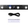 Pedaliera MIDI compatta, pedaliera MIDI portatile multieffetto per chitarra con