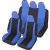 Auto Accessori Lupex - Copri sedili Auto Universali LS10 | Colore Blu | Set Anteriori e Posteriori | Poliestere | No Suv