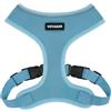 Best Pet Supplies Voyager Aerolite - Pettorina per cani in rete, anti-tiro, cuciture riflettenti, traspirante, regolabile, per passeggiate, addestramento e corsa, resistente e durevole, celeste, M
