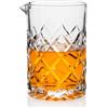 Cambareign Bicchiere da cocktail da 550 ml, in cristallo, per mescolare Martini, con fondo spesso, per baristi