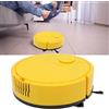 Tnfeeon Robot Aspirapolvere Materiale ABS Cavo di Alimentazione Mop Ricarica USB Multifunzionale Mini Robot Spazzante Intelligente per Moquette in Piastrelle per Pavimenti in Legno (Giallo)