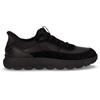 GEOX Spherica Plus Sneaker In Pelle E Tessuto Nero - Uomo - Nero