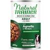 TRAINER NATURAL CANE UMIDO MEDIUM - MAXI ADULT BOCCONCINI CON AGNELLO E VERDURE 415 G