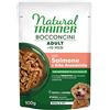 TRAINER NATURAL CANE UMIDO MINI SMALL & TOY ADULT BOCCONCINI CON SALMONE E ERBE AROMATICHE 100 G BUSTINA