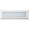 M LEDME Segnapasso Led Bianco 5W da incasso a parete Rettangolare IP54 Bianco caldo 3000K M LEDME