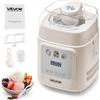 VEVOR Gelatiera Automatica Verticale con Compressore Integrato, Macchina per Gelato Senza Precongelamento da 1 L Sorbettiera Elettrica a 4 Modalità, Macchina per Gelato con Compressore per Casa