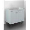 GI.MAR Mobile Cucina Sottolavello Bianco 80 cm 2 Ante