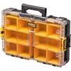DEWALT DWST83394-1 - TOUGHSYSTEM 2.0 ORGANISER con coperchio trasparente. Chiusure intuitive, facili da usare e che fanno risparmiare tempo per collegare i moduli insieme