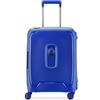 DELSEY PARIS - MONCEY - Valigia da Cabina Rigida Sottile Materiale Riciclato e Riciclabile - 55x40x20 cm - 36 L - S - Marino