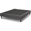 SEADA, Letto Una Piazza e Mezza Imbottito in Tessuto Sfoderabile e Lavabile, Base Letto con Doghe in Legno, Modello Sommier, Colore Grigio Scuro, Made in Italy, 120 x 195 cm