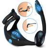 Trinity Men Vibrating C-Ring + Anal Stimulator Black