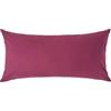 Homescapes - Federa in cotone per cuscino, 200 fili 40x80cm bordeaux