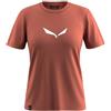 SALEWA Solid Dry T-Shirt W, Etruscan Red, XS