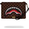 Sprayground Pochette Sprayground marrone Sawtooth sharks in paris crossover clutch con tracolla