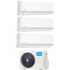 Climatizzatore Condizionatore Midea Trial Split Inverter serie EVOLUTION / ELEGANCE 9+12+12 con M3OF-27HFN8-Q R-32 Wi-Fi Optional 9000+12000+12000