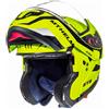 MT Helmets Casco moto MT Atom Divergence giallo fluo tip-up Saldi, S