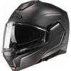 HJC Casco moto HJC I100 Solid semi-piatto in titanio flip-up, L