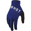 Shot Guanti da motocross per bambini Shot Raw Kid blu Saldi Dimensione: 4/5, 4/5