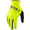 Shot Guanti da motocross per bambini Shot Raw Kid giallo fluo Saldi Dimensione: 8/9, 8/9
