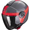 Scorpion Casco aperto Scorpion EXO-CITY II Short grigio-rosso, S