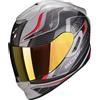 Scorpion Casco moto integrale Scorpion EXO-1400 EVO Air Attune grigio-nero-rosso, XL
