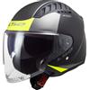 LS2 Casco moto aperto LS2 OF600 Copter II Urbane 06 nero-giallo fluo, XL