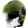 MT Helmets MT Viale SV S casco moto aperto verde opaco, L
