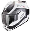 Scorpion Casco moto pieghevole Scorpion EXO-TECH EVO PRO COMMUTA bianco-argento, S